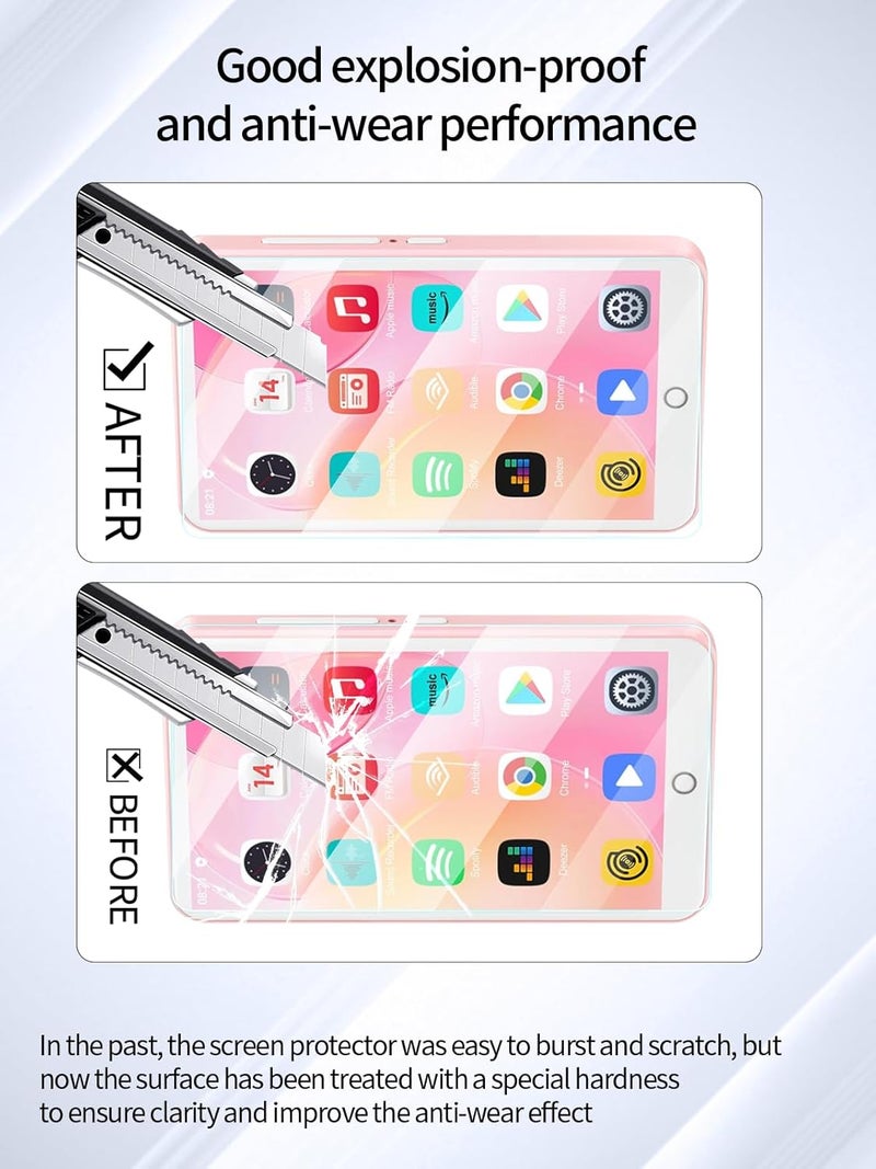 UYRUREL Screen Protector for Oilsky M303-Pro-2 MP3 Player 4.0" Touch Screen, High-definition Scratch Resistant Film,HD Clear, Bubble Free with Easy Installation Kit, 3 Pack. - Image 3